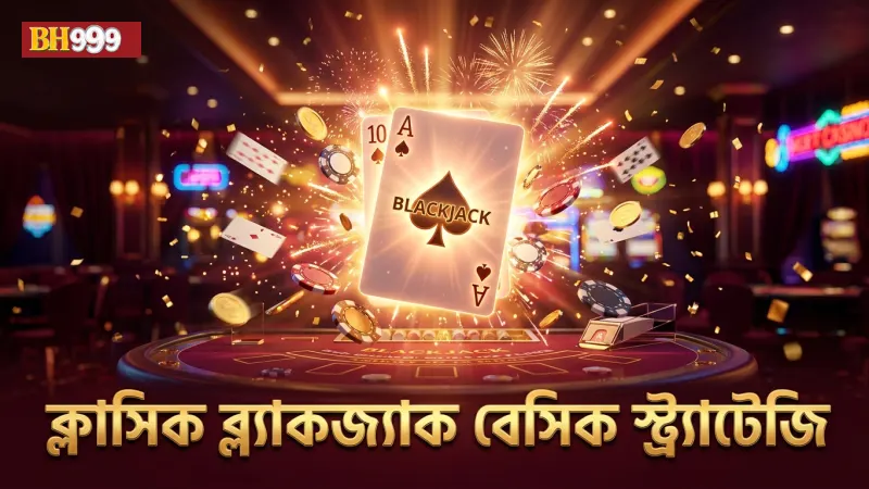 ক্লাসিক ব্ল্যাকজ্যাকের বেসিক স্ট্র্যাটেজি চার্ট ব্যবহার করে খেলা উন্নত করুন