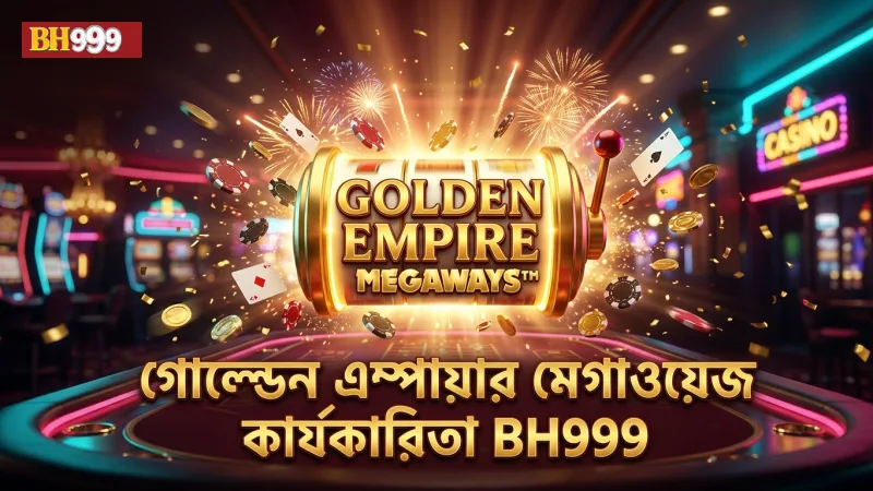 গোল্ডেন এম্পায়ারের মেগাওয়েজ ফিচারে ক্রমবর্ধমান মাল্টিপ্লায়ারের কার্যকারিতা পরীক্ষা করা হয়েছে।