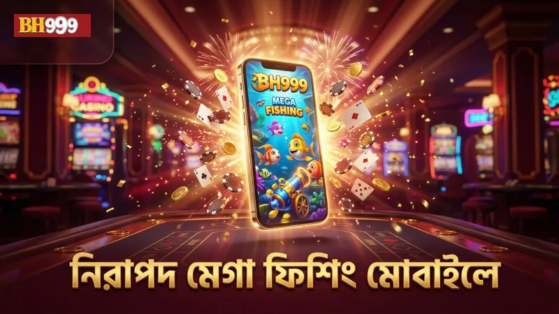 মোবাইল থেকে নিরাপদ ও বিশ্বাসযোগ্য মেগা ফিশিং গেমিং।